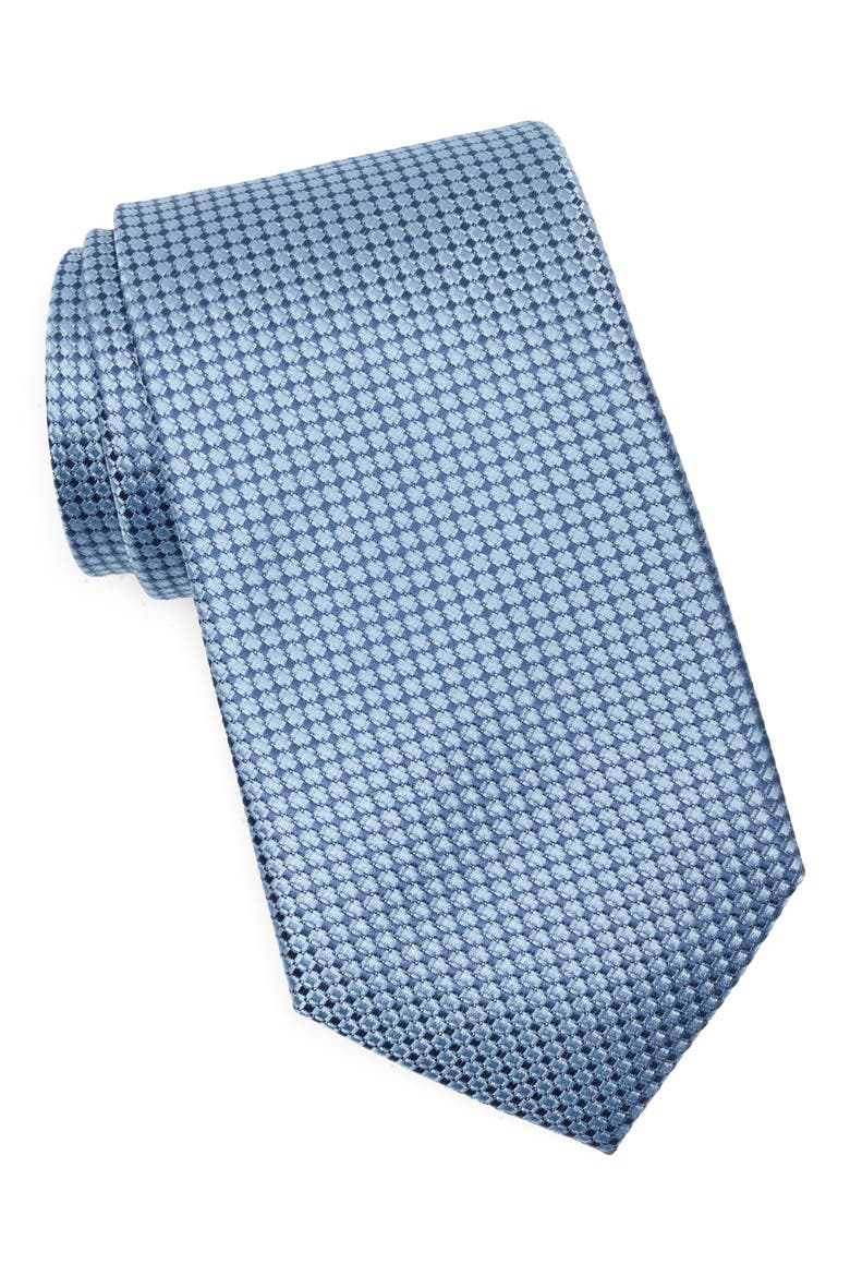 Textured Silk Tie, Main, color, LIGHT BLUE