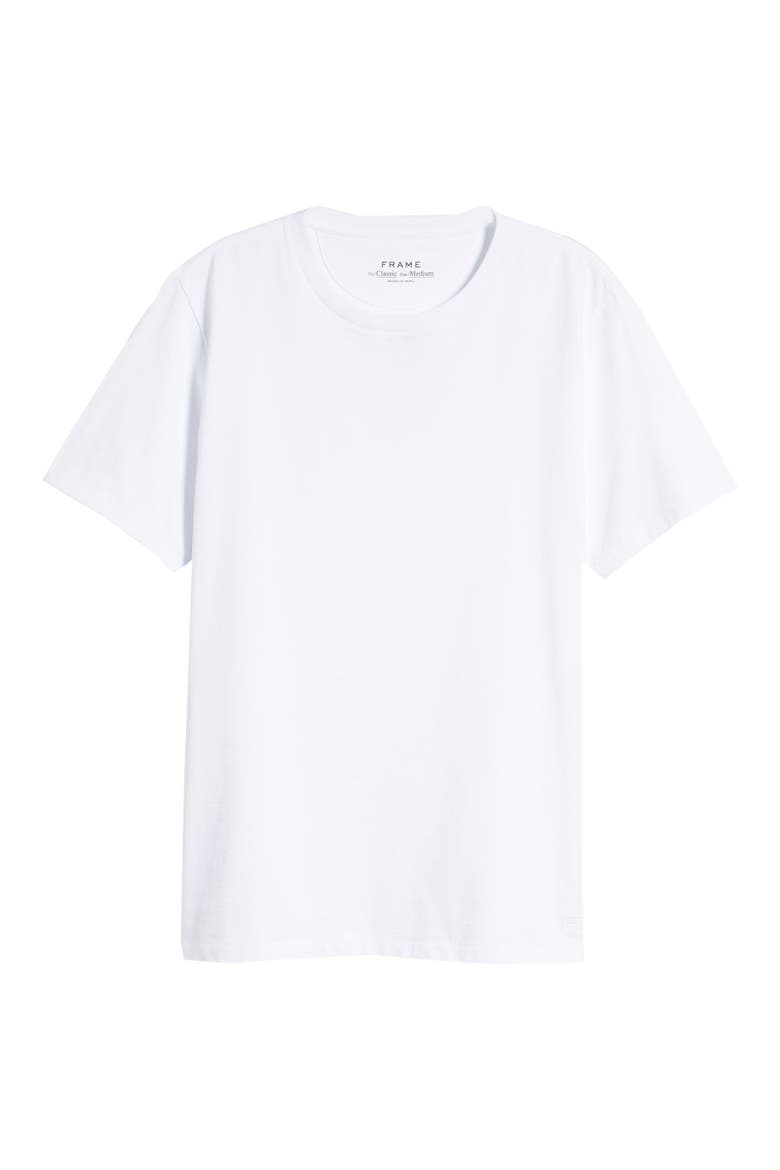 Heavyweight Classic Fit Cotton T-Shirt, Alternate, color, BLANC