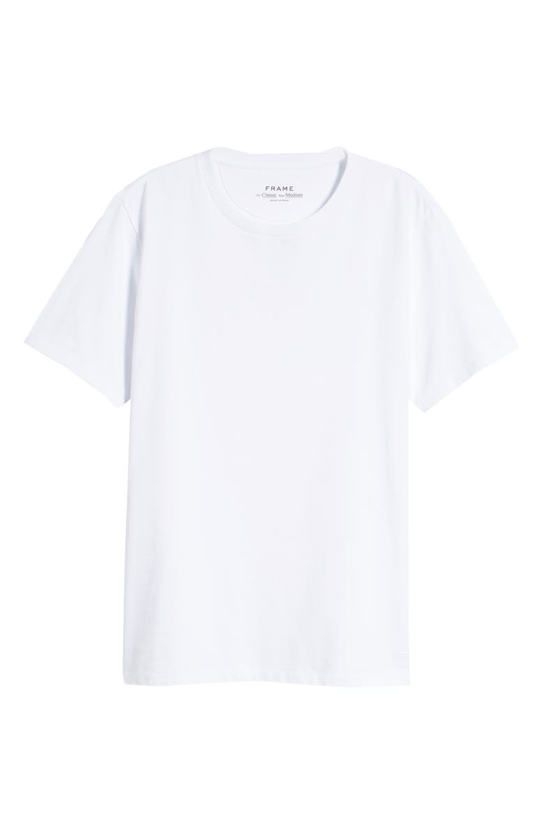 FRAME Heavyweight Classic Fit Cotton T-Shirt, Alternate, color, Blanc