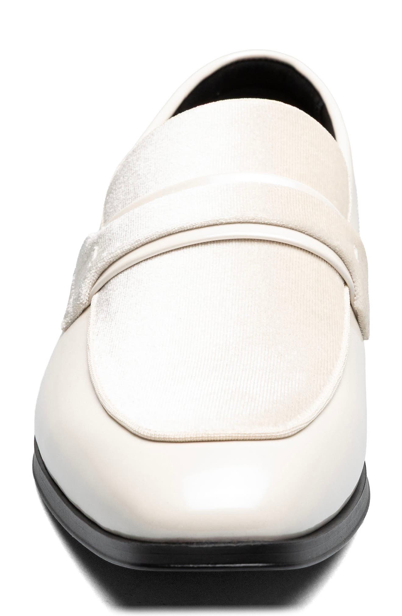 Stacy Adams Spratley Saddle Loafer, Alternate, color, Ivory