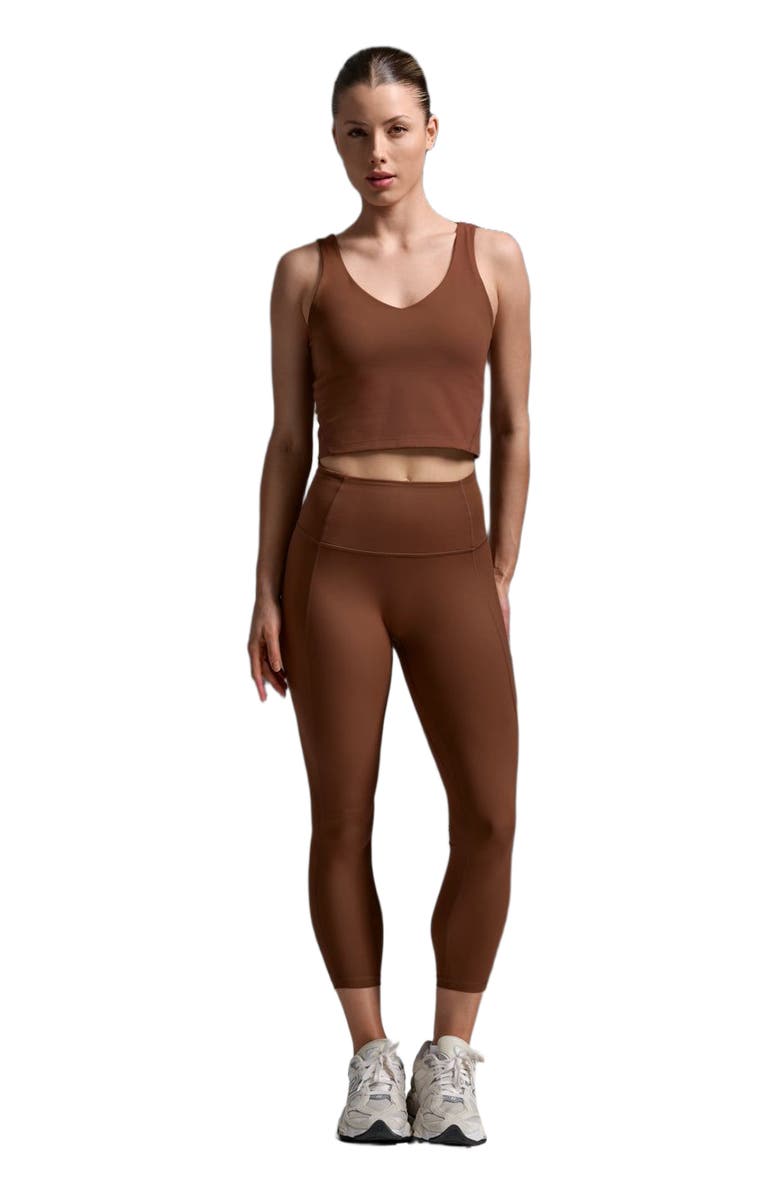 2XU Fluid Hi-Rise 7/8 Tights, Alternate, color, Sepia/Sepia