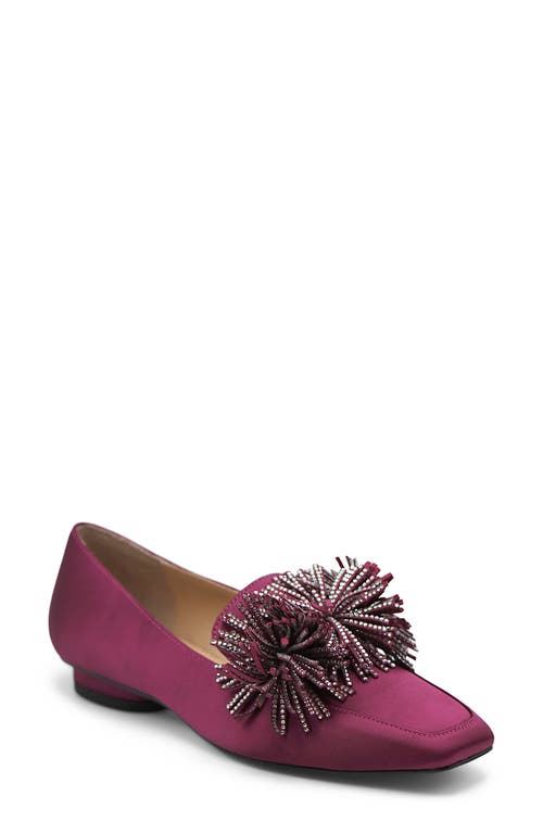 Charles by Charles David Vegass Loafer in Darkmagenta Satin 