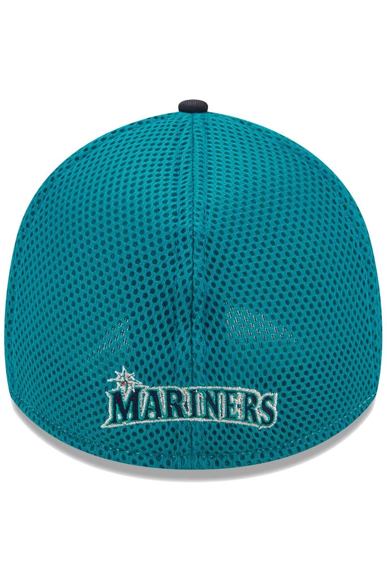 Men's New Era Navy Seattle Mariners Team Neo 39THIRTY Flex Hat, Alternate, color, Navy