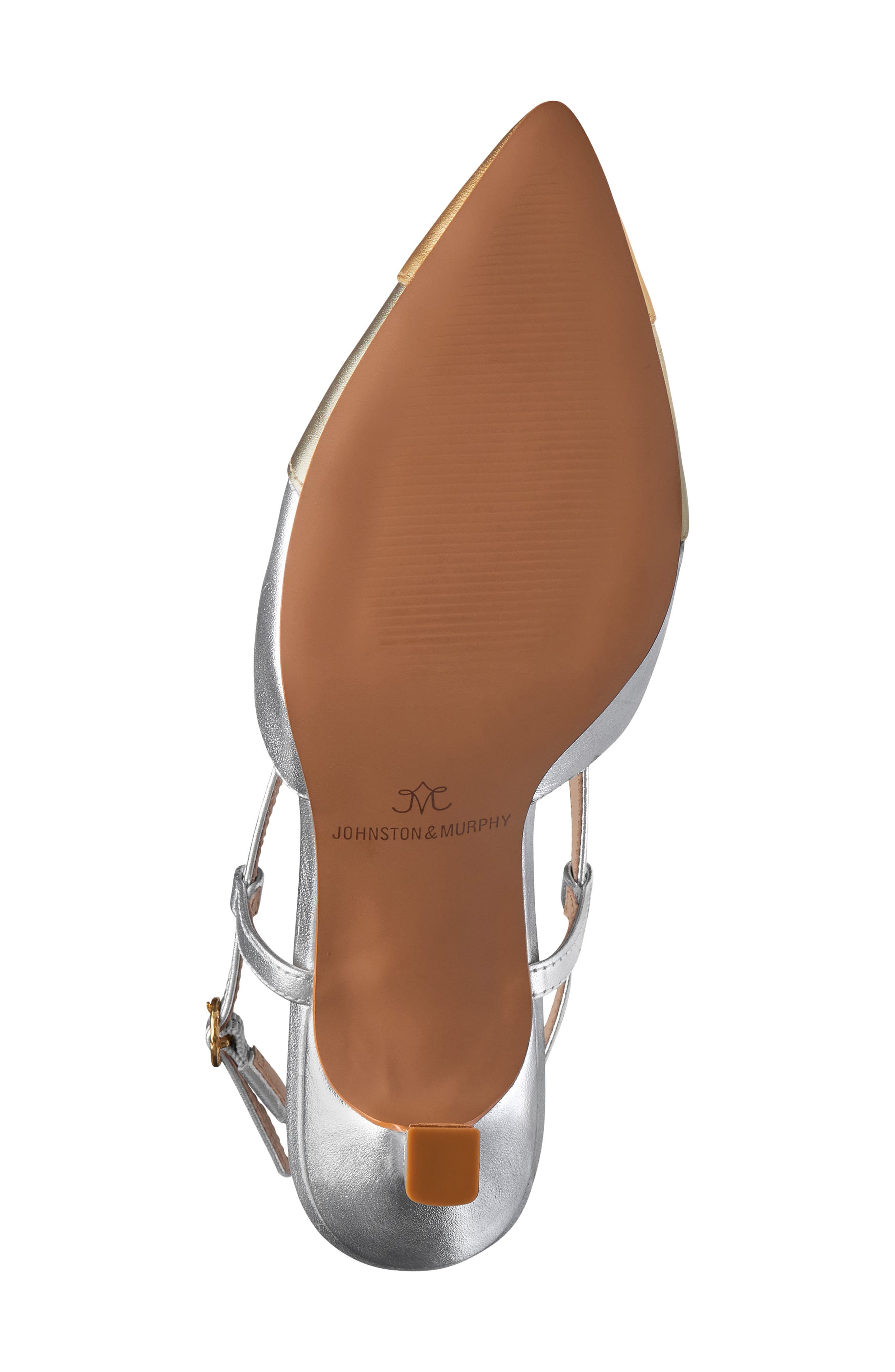 Johnston & Murphy Lindsey Ring Slingback Pump, Alternate, color, Gold Multi Metallic Sheepskin