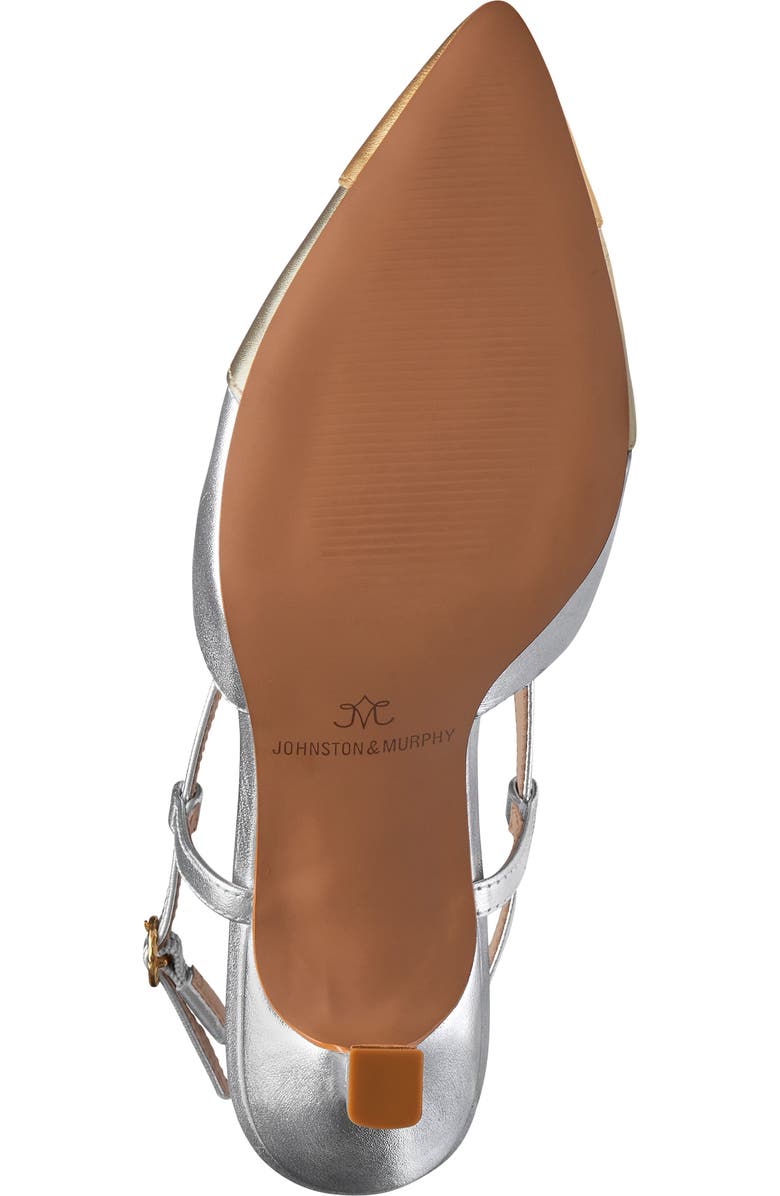 Johnston & Murphy Lindsey Ring Slingback Pump, Alternate, color, Gold Multi Metallic Sheepskin