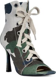 AZALEA WANG Rooftop Peep Toe Bootie