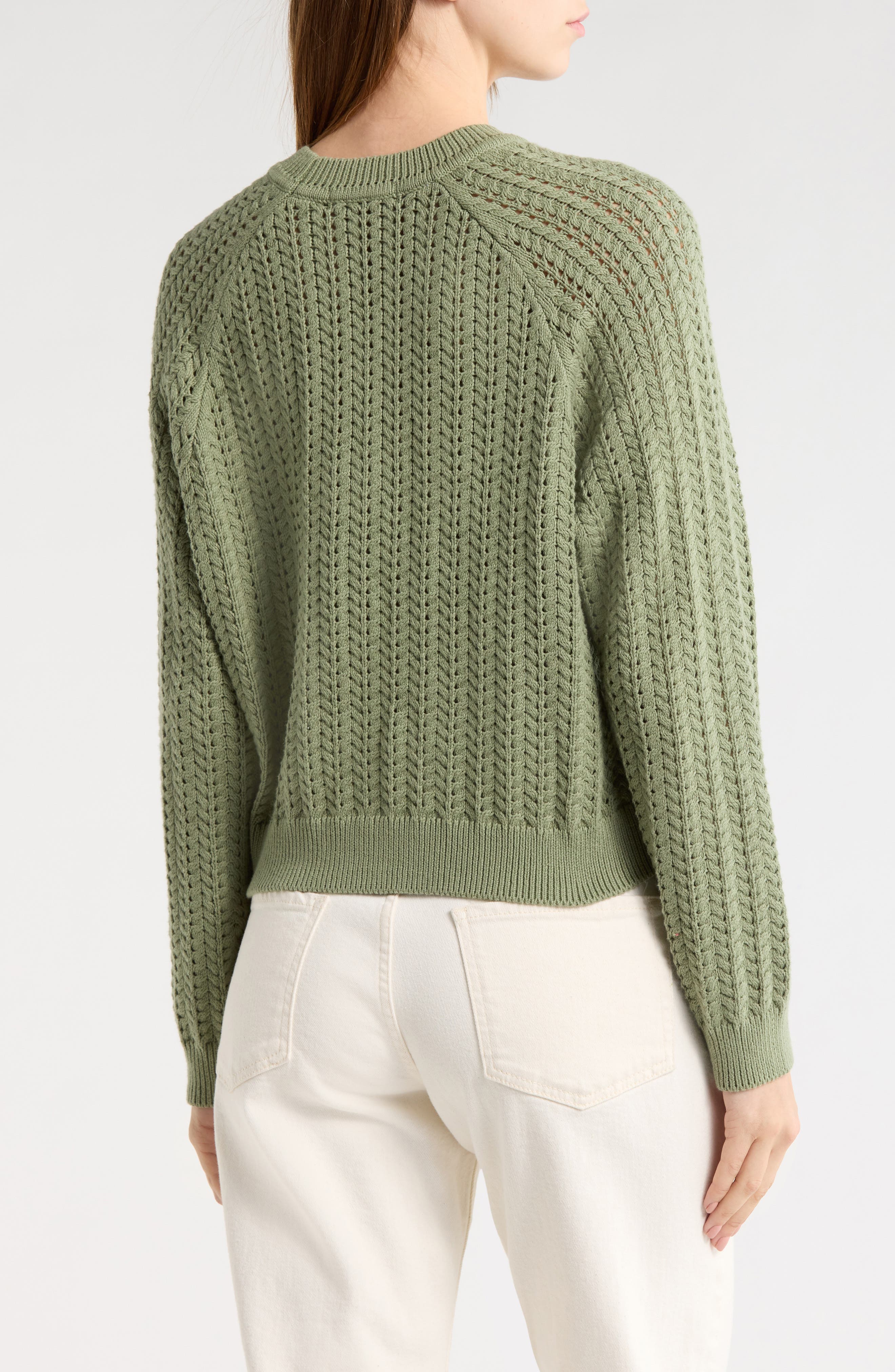 Mina Cotton Pointelle Sweater - image 2