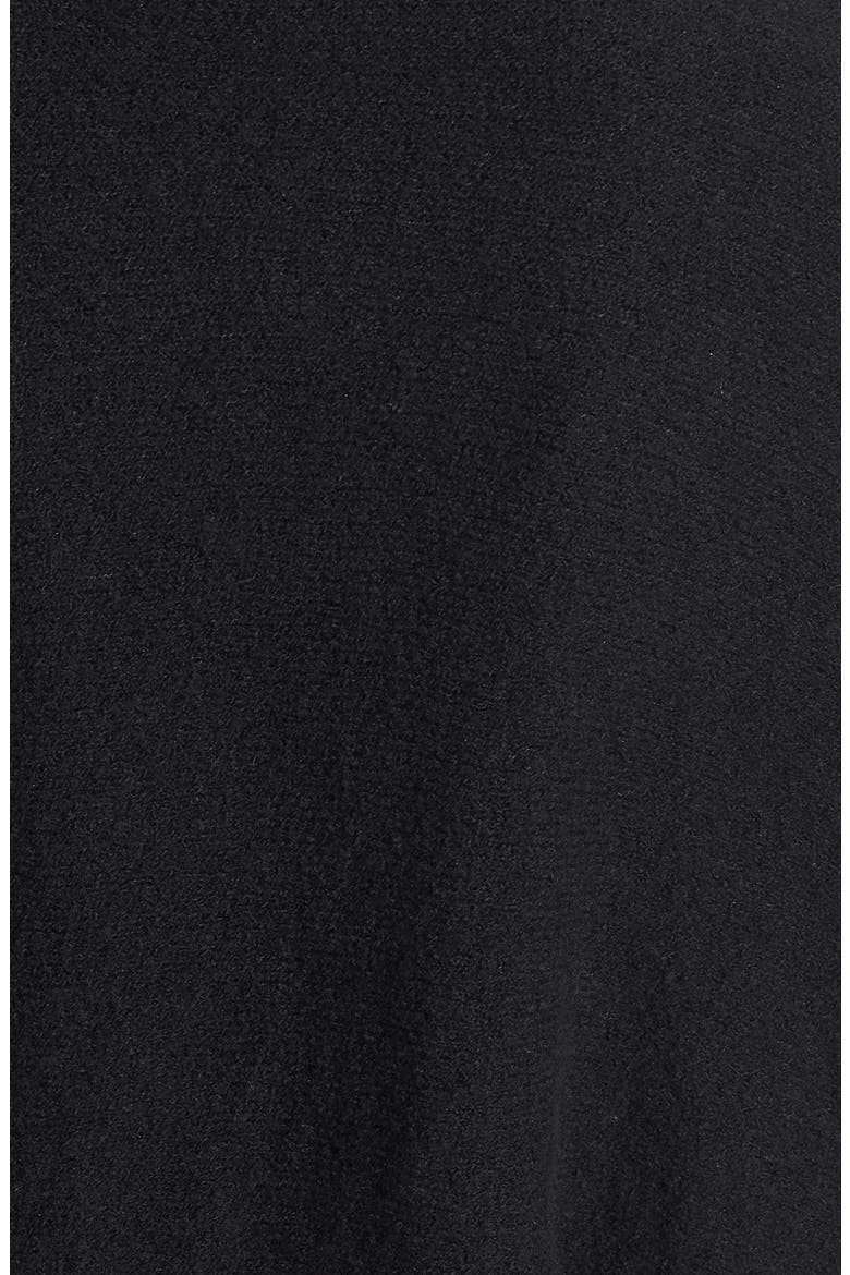 'Sugar' Faux Wrap Sweater, Alternate, color, BLACK
