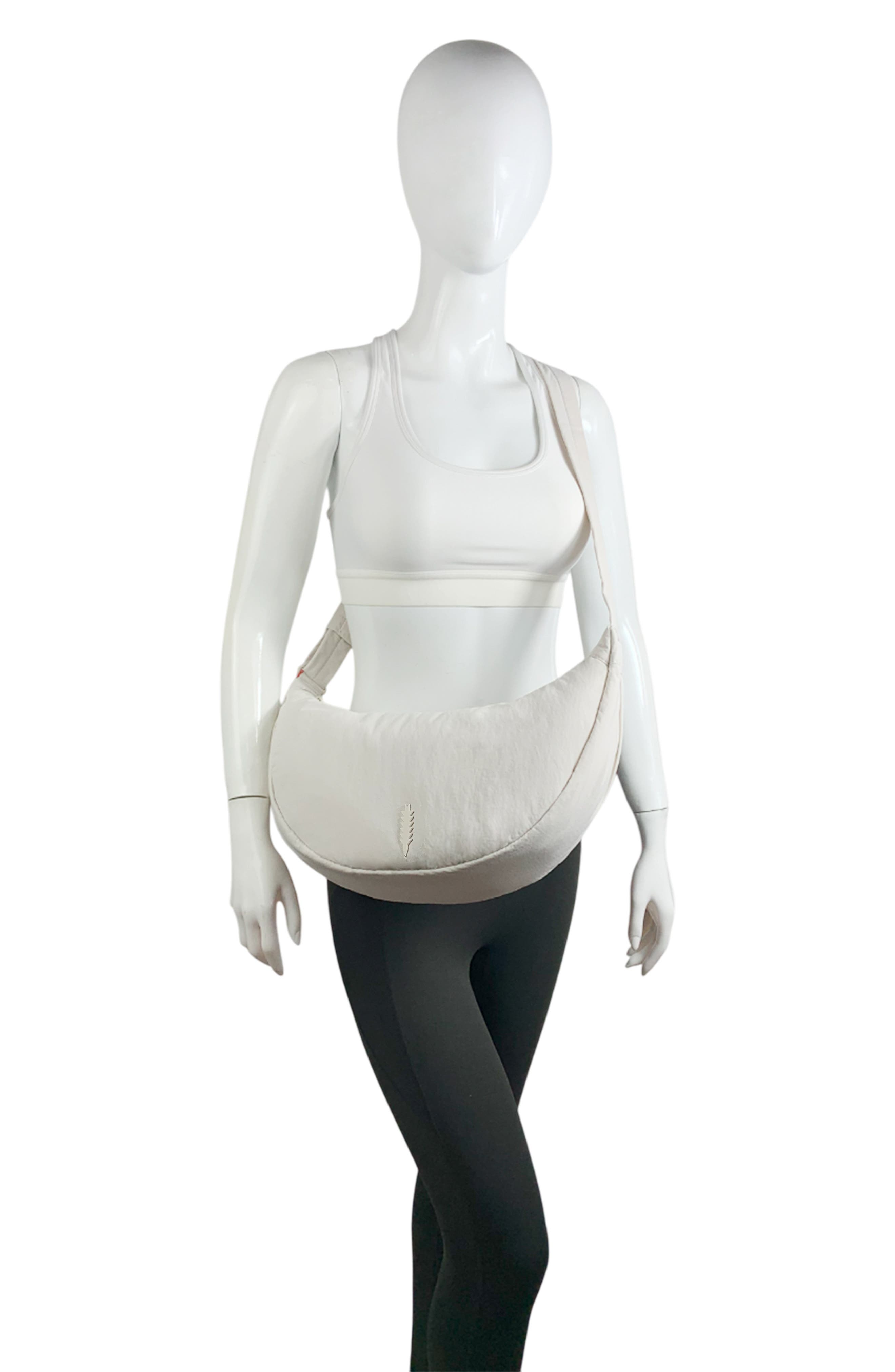 Thacker Cleo Large Crescent Crossbody Bag, Alternate, color, Linen