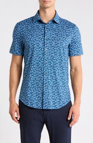 Bugatchi Short Sleeve Woven Shirt