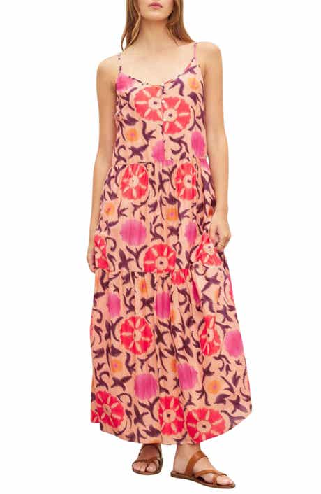 Kate Printed Cotton & Silk Midi Dress