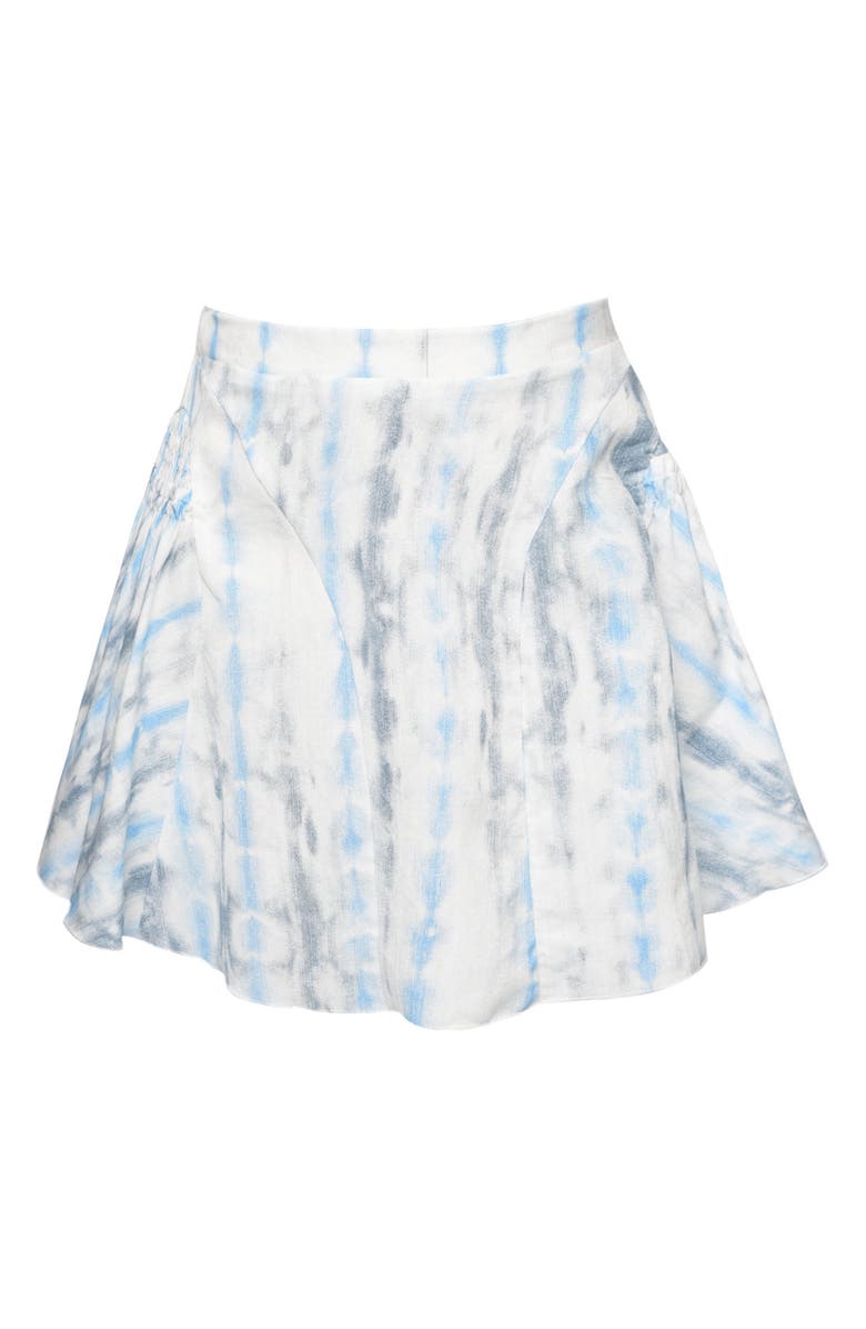 Hannah Banana Kid's Tie Dye Skater Skirt, Alternate, color, White Multi