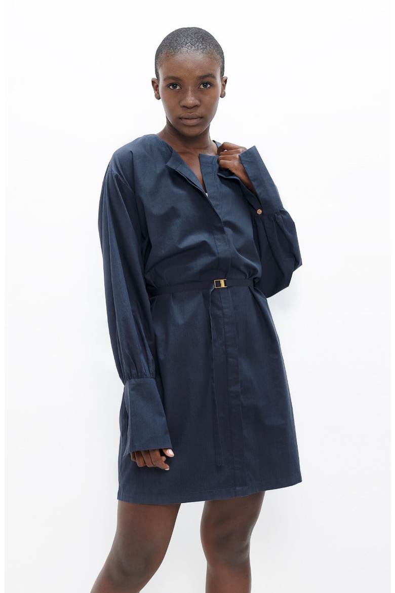 Cap Ferret Short Dress, Main, color, Navy Blue