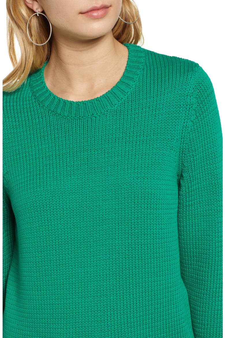 Crewneck Sweater, Alternate, color, GREEN LAKE