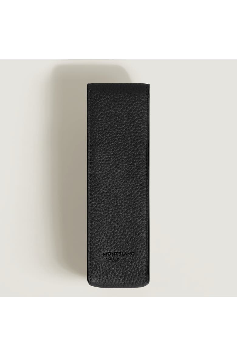 Grain Leather Envelope 2 Pen Pouch, Alternate, color, BLACK