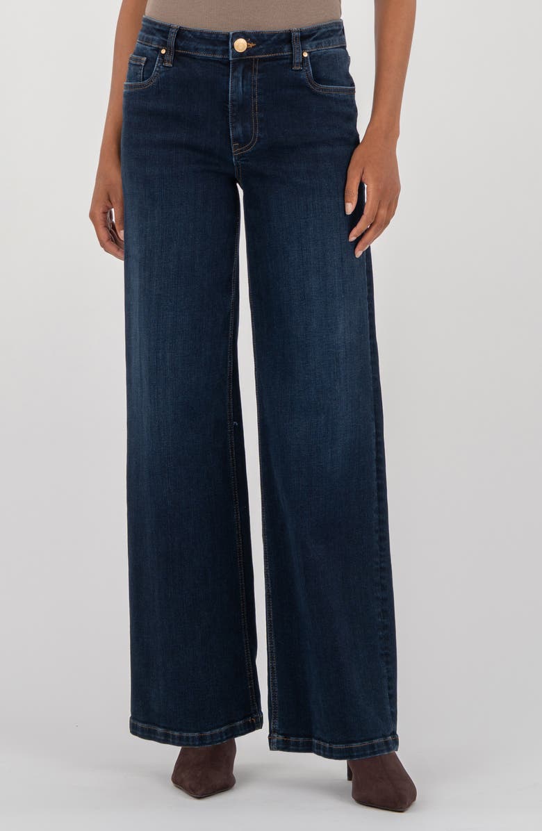 KUT from the Kloth Jean Mid Rise Wide Leg Jeans, Main, color, Attributable