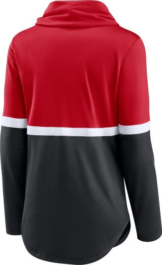 売れ筋商品|||ナイキ カットソー トップス レディース Women's Red/Black Cincinnati Reds Club Lettering Fashion Performance Pullover Sweatshirt Red, Black Nike Women's Nike Red/Black Cincinnati Reds Club Lettering