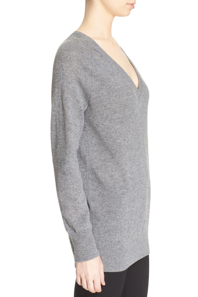 'Asher' V-Neck Cashmere Sweater, Alternate, color, HEATHER GREY