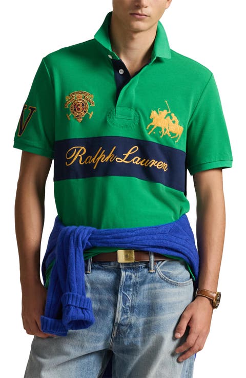 Classic Fit Crest Cotton Graphic Polo