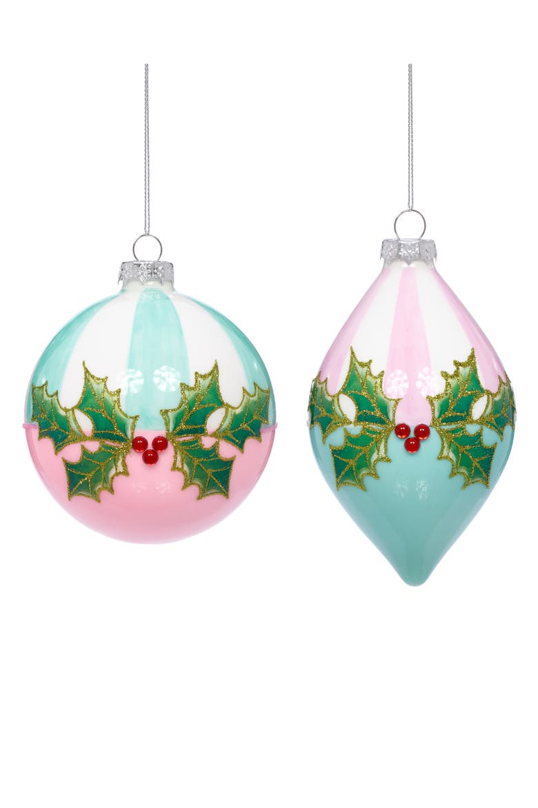 Hollyberry Jeweled Ornament, Box of 6, Main, color, Pastel Pink