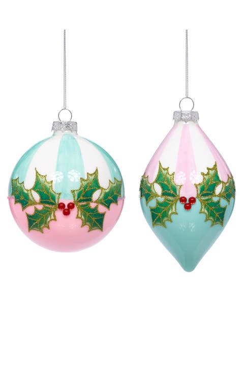 Hollyberry Jeweled Ornament, Box of 6