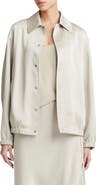 Vince Satin Bomber Jacket