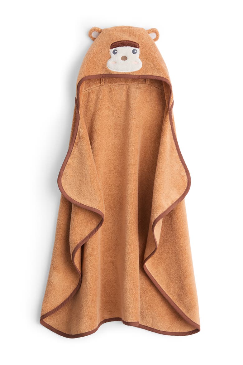 Monkey Baby & Kids Hooded Bath Towel, Alternate, color, Doe