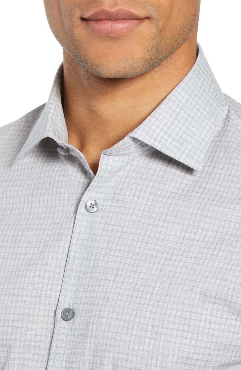 John Varvatos Star USA Slim Fit Check Dress Shirt, Alternate, color,