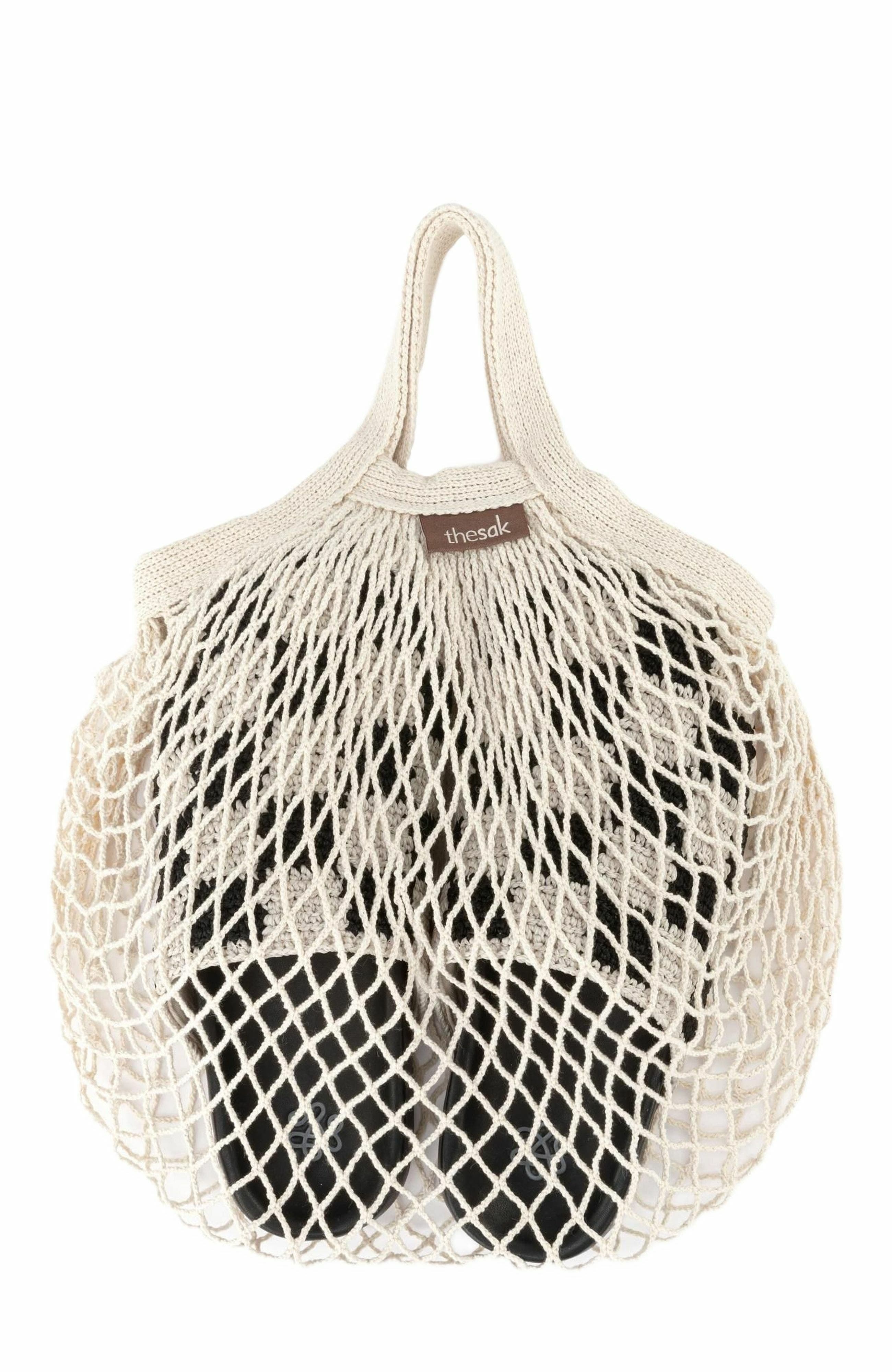 The Sak Bolinas Crochet Clog Shoe, Alternate, color, Black Check