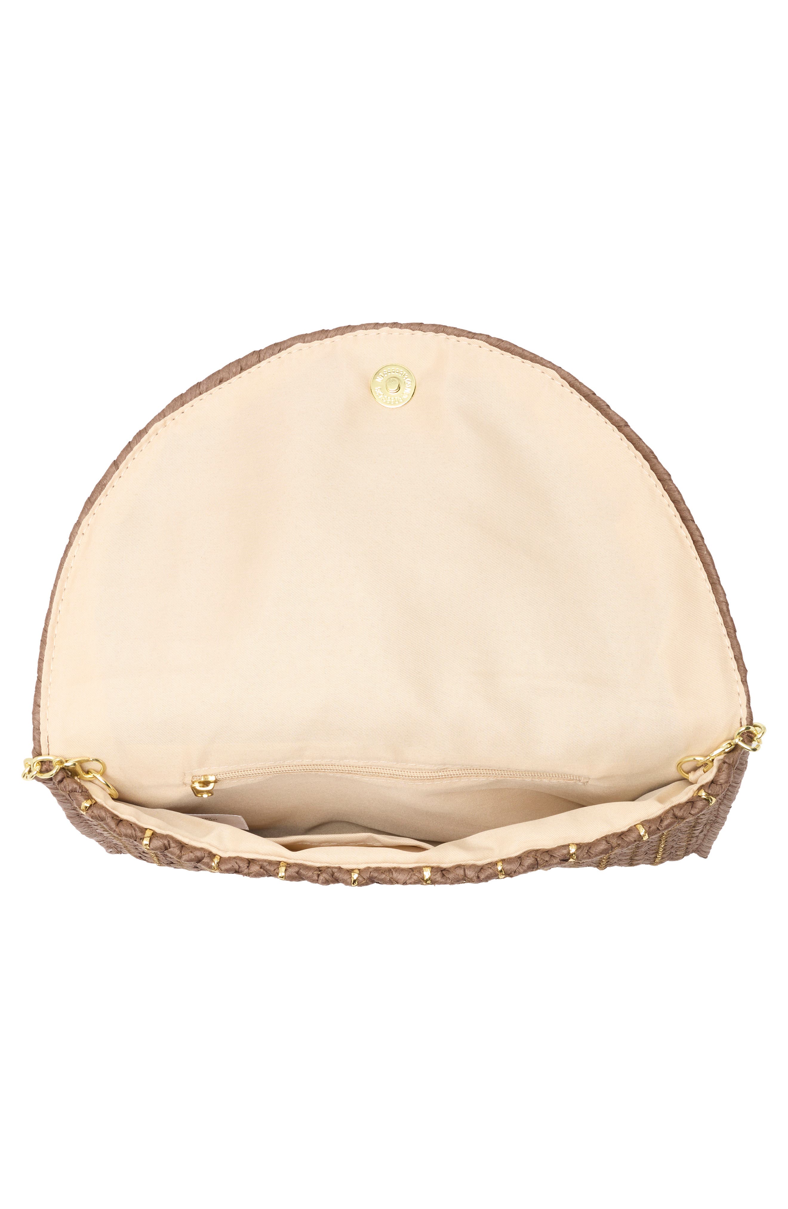 Straw Clutch, Alternate, color, CHOCOLATE GOLD