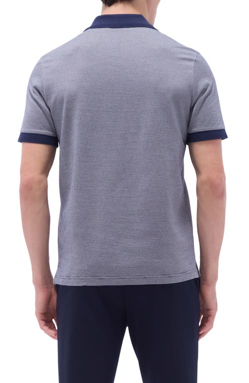 Bugatchi Contrast Trim Zip Polo