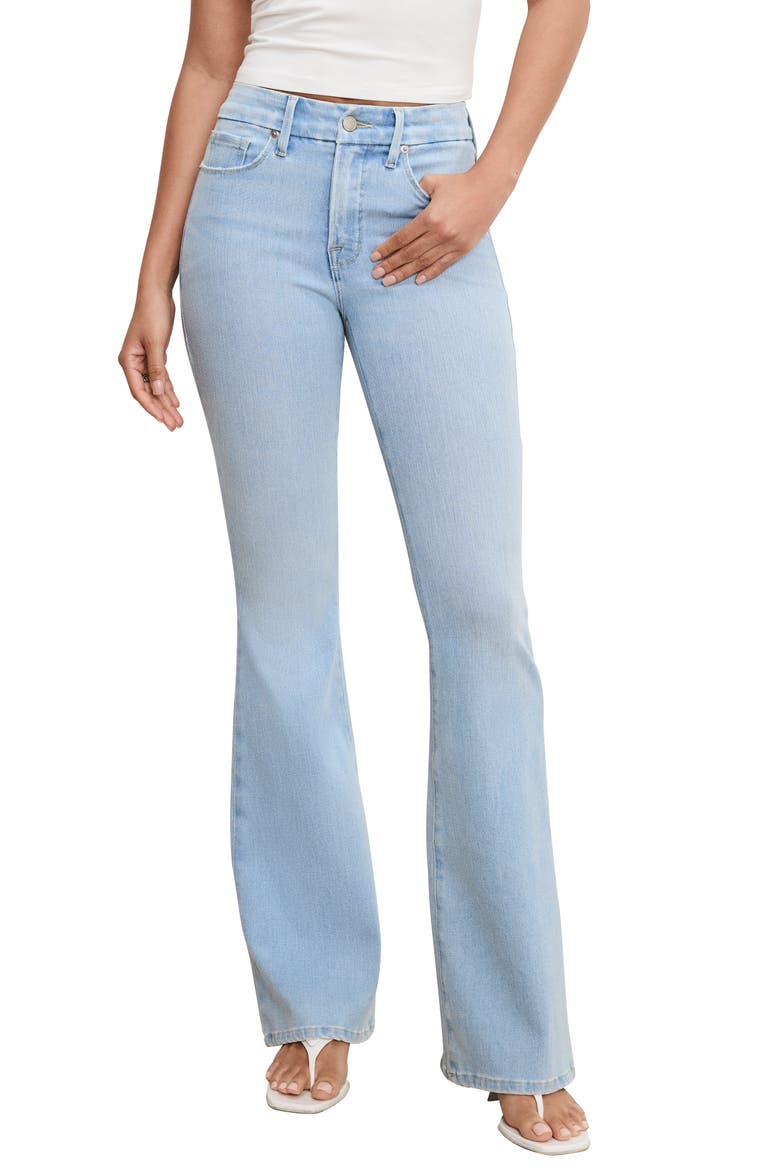 Soft-Tech Good Legs Flare Jeans, Main, color, INDIGO841