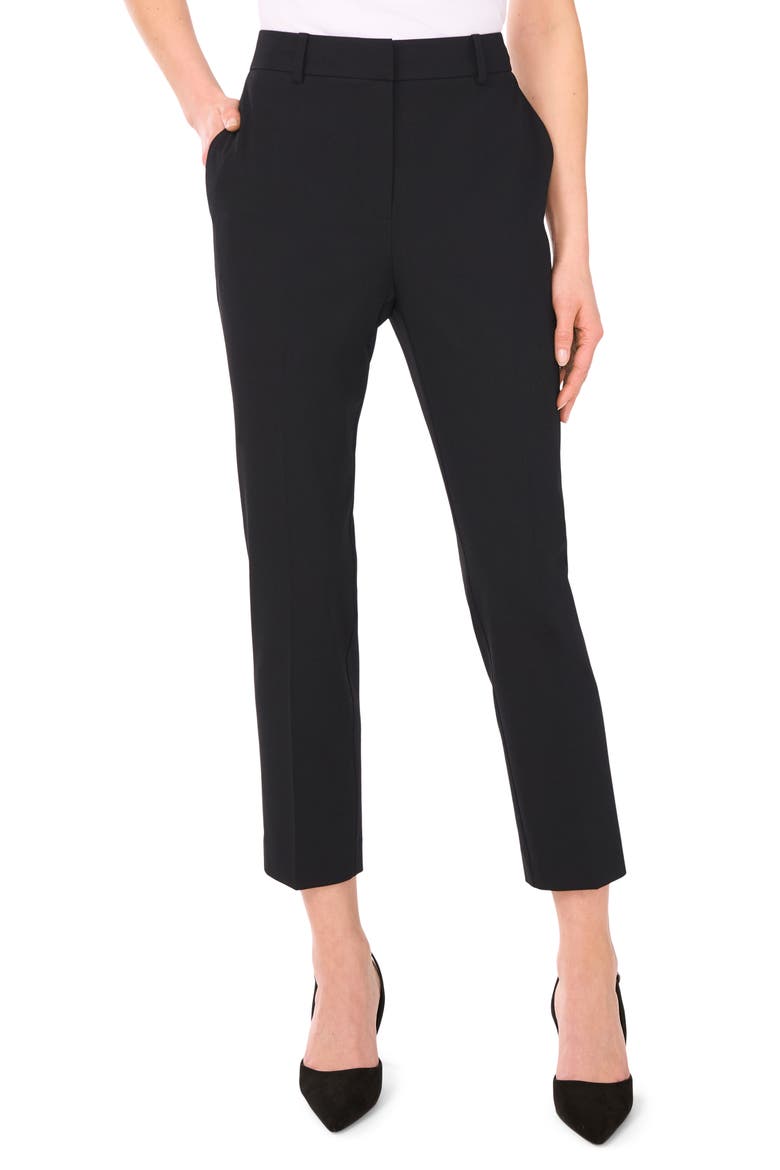 Easy High Waist Crop Pants, Main, color, RICH BLACK 060