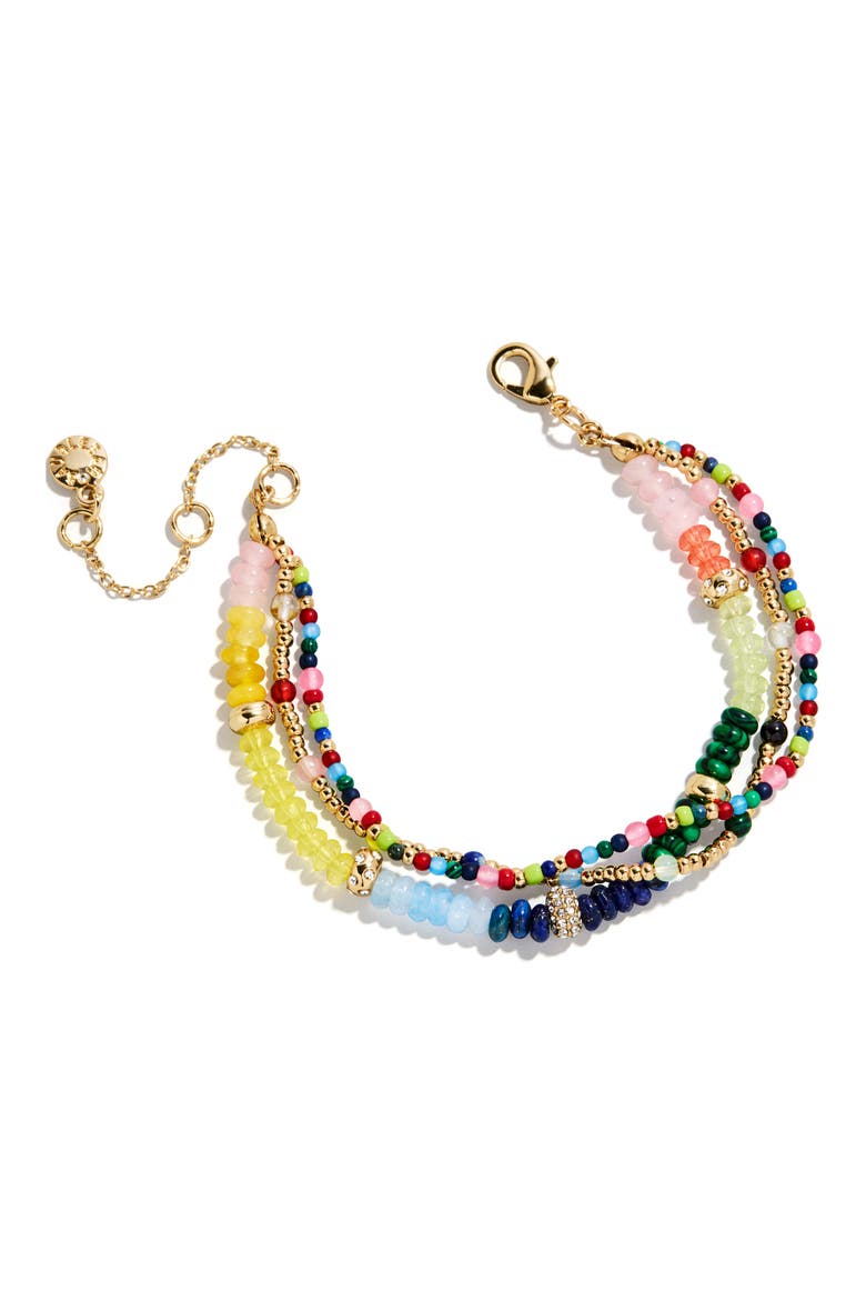 Rowan Semiprecious Layered Bracelet, Main, color, GOLD MULTI