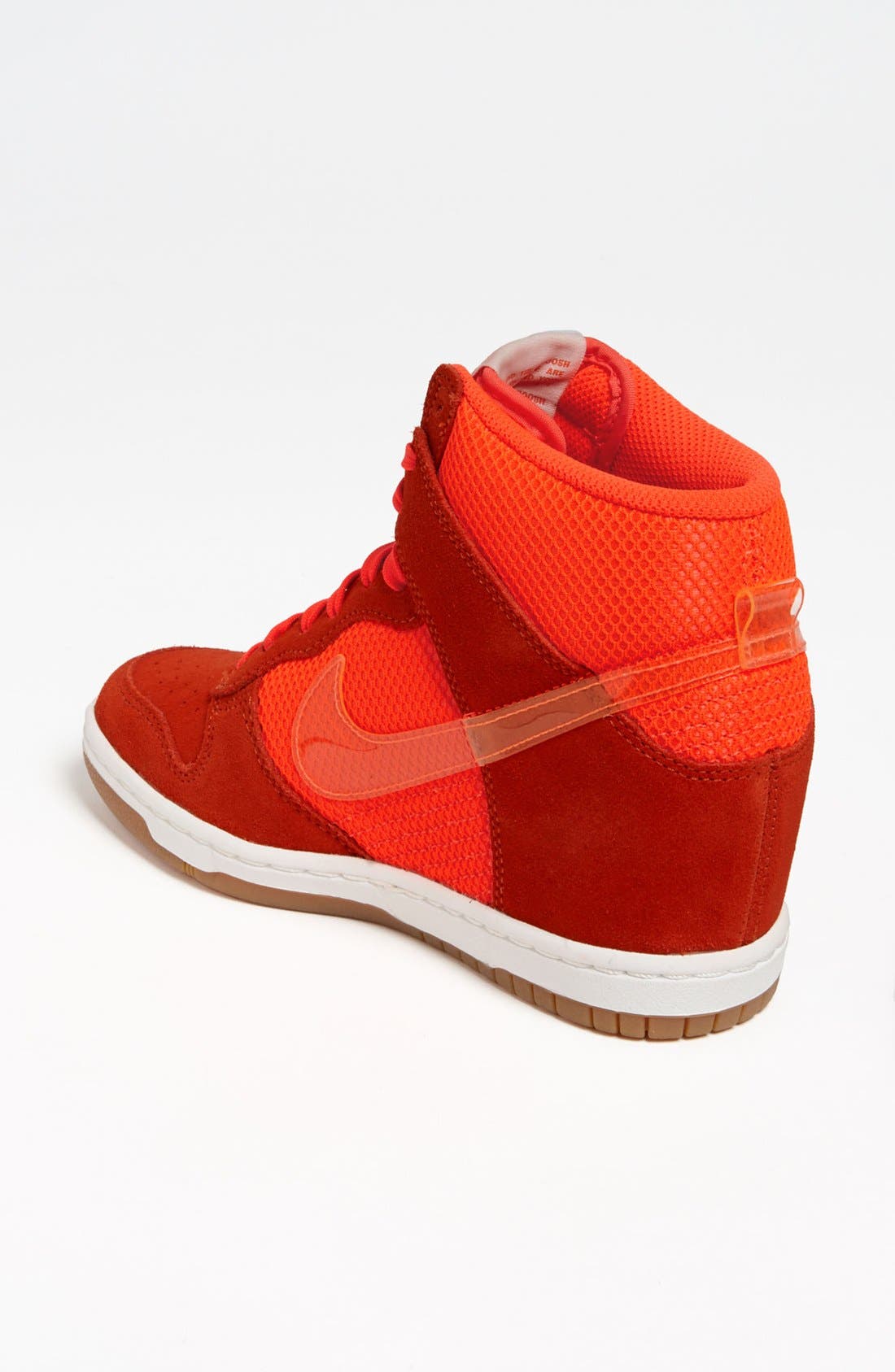 'Dunk Sky Hi' Wedge Sneaker, Alternate, color, ORANGE