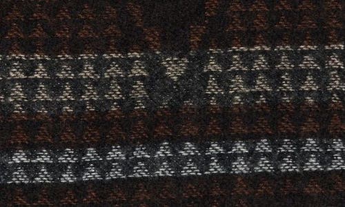 Vince Camuto Feathersoft Geometric Jacquard Wrap Scarf In Black