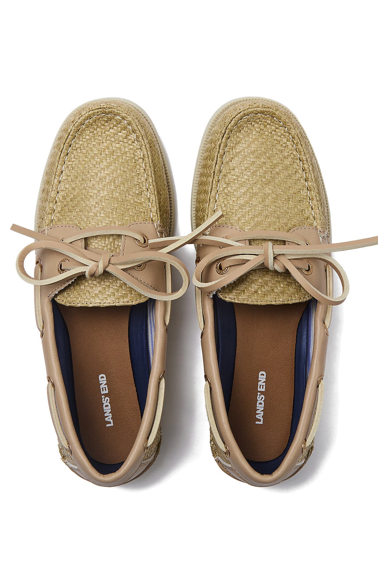 Seaport Woven Boat Shoes, Alternate, color, Warm Almond/Tan