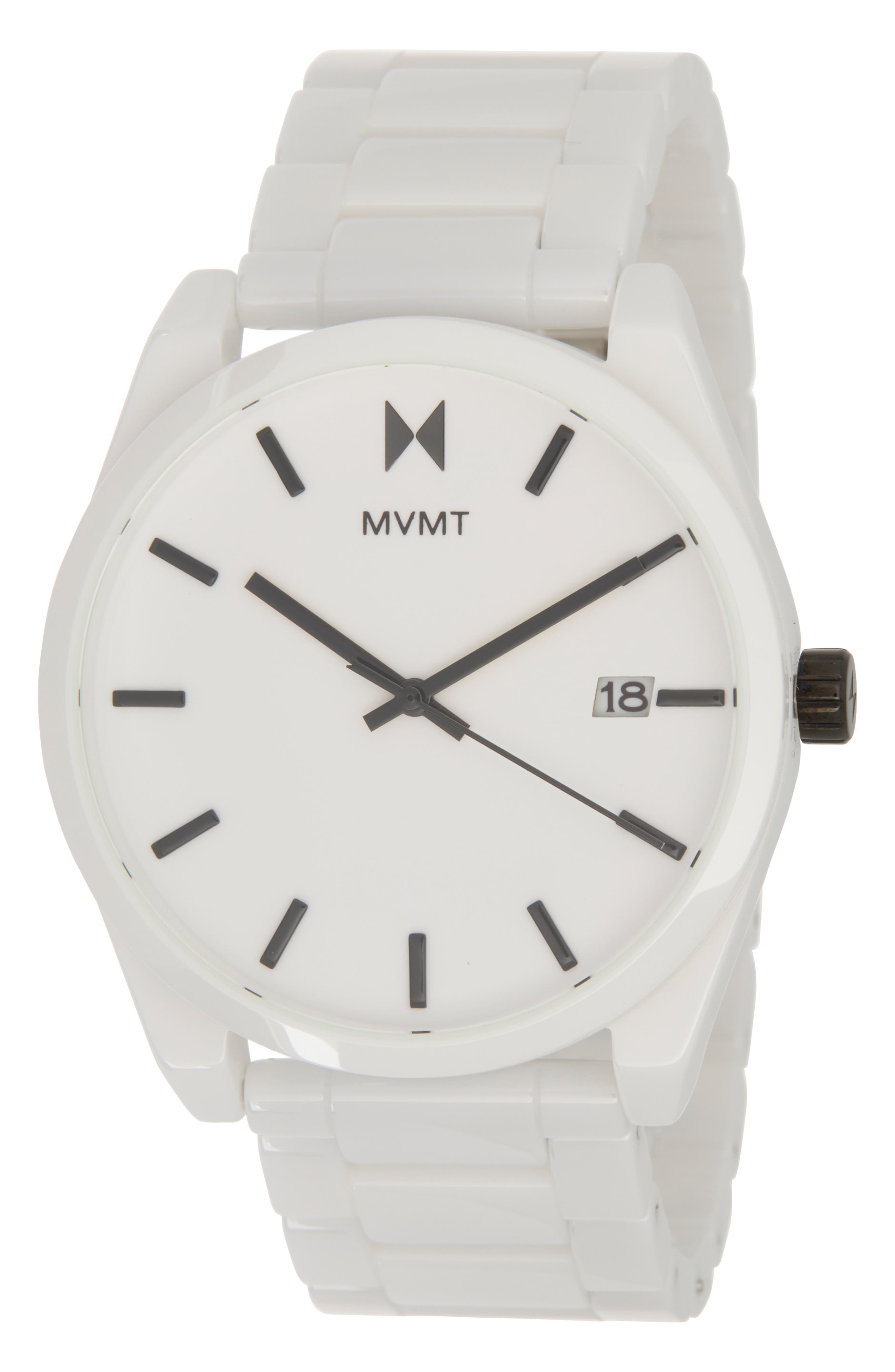 MVMT WATCHES Element Ceramic Bracelet Watch, 43mm