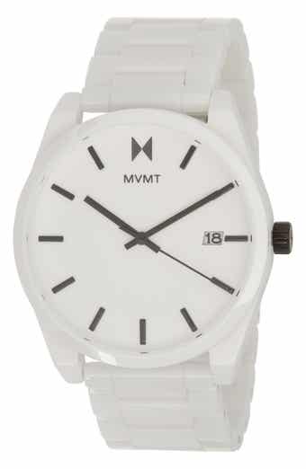MVMT WATCHES Element Ceramic Bracelet Watch, 43mm