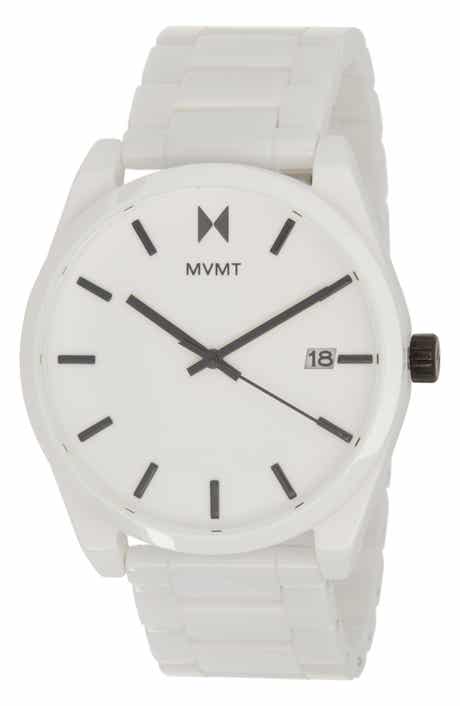 MVMT WATCHES Element Ceramic Bracelet Watch, 43mm