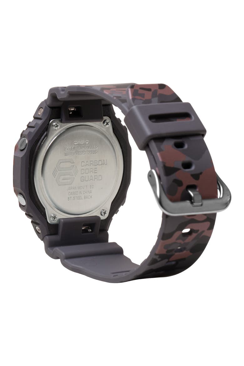 5600 Series Ana-Digi Resin Strap Watch, 48.5mm x 45.4mm, Alternate, color, GREY