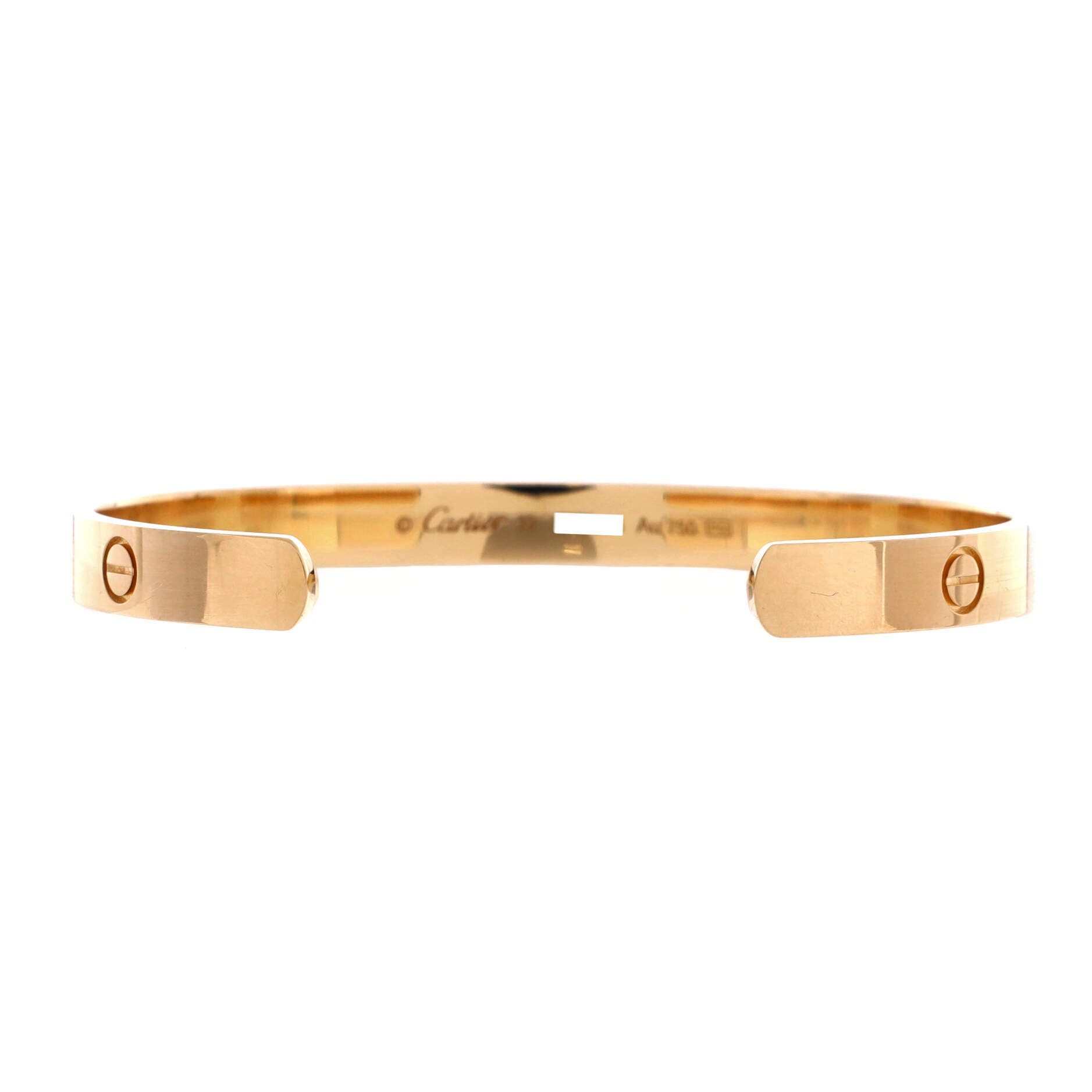 Love Cuff Bracelet 18K Yellow Gold, Alternate, color, Metallic Gold