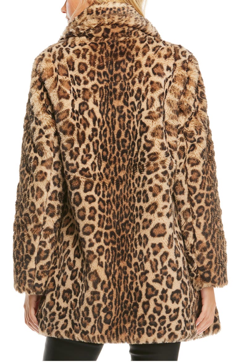 Le Mink Faux Fur Jacket, Alternate, color, LEOPARD