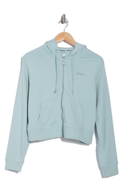 Dkny Mini Stud Logo Zip Hoodie