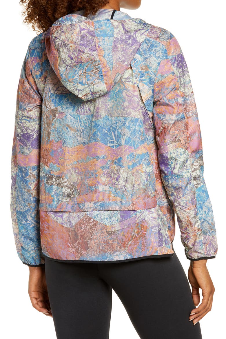 Packable Trail Windrunner Jacket, Alternate, color, BLUE LAGOON/ BLACK