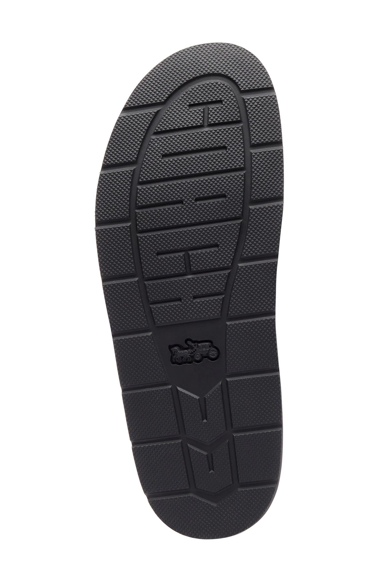 COACH Suede Buckle Clog, Alternate, color, Charcoal