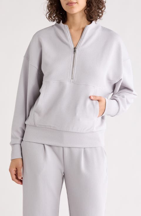 Scuba Ribbed Half Zip Pullover