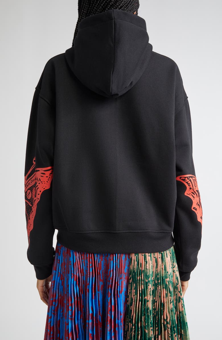 Chopova Lowena Double Rosebud Oversize Graphic Hoodie, Alternate, color, 