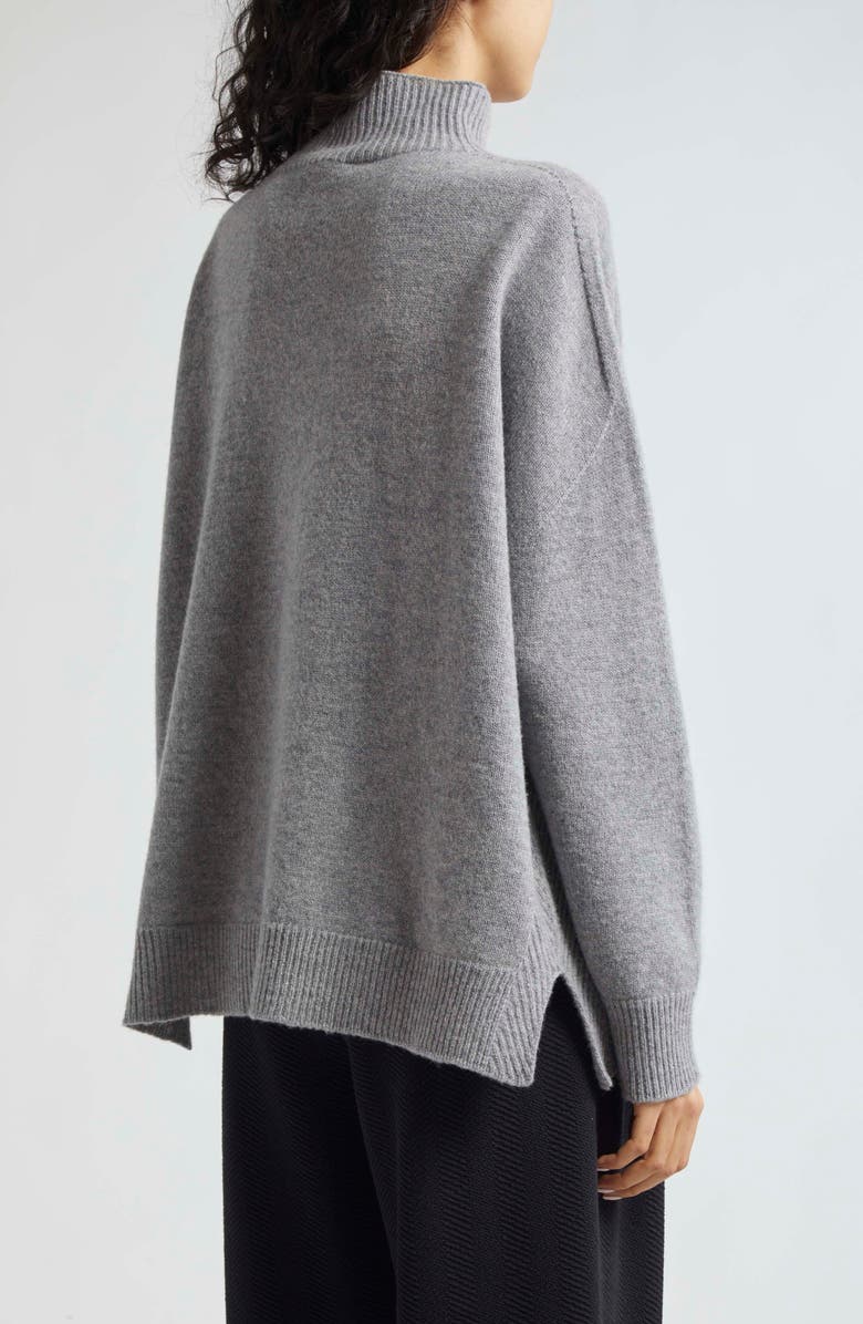 Emporio Armani Oversize Wool & Cashmere Turtleneck Sweater, Alternate, color, 