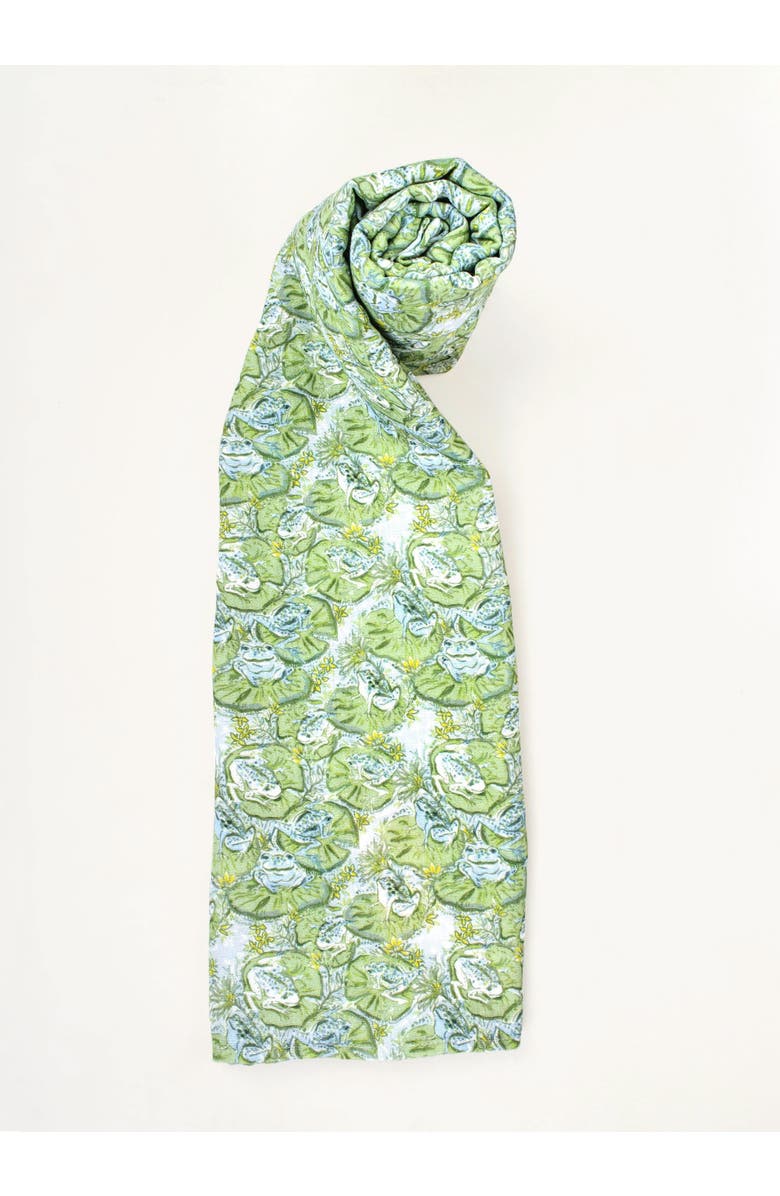 Timo & Violet Hoppy Place Shawl Blanket, Main, color, Green